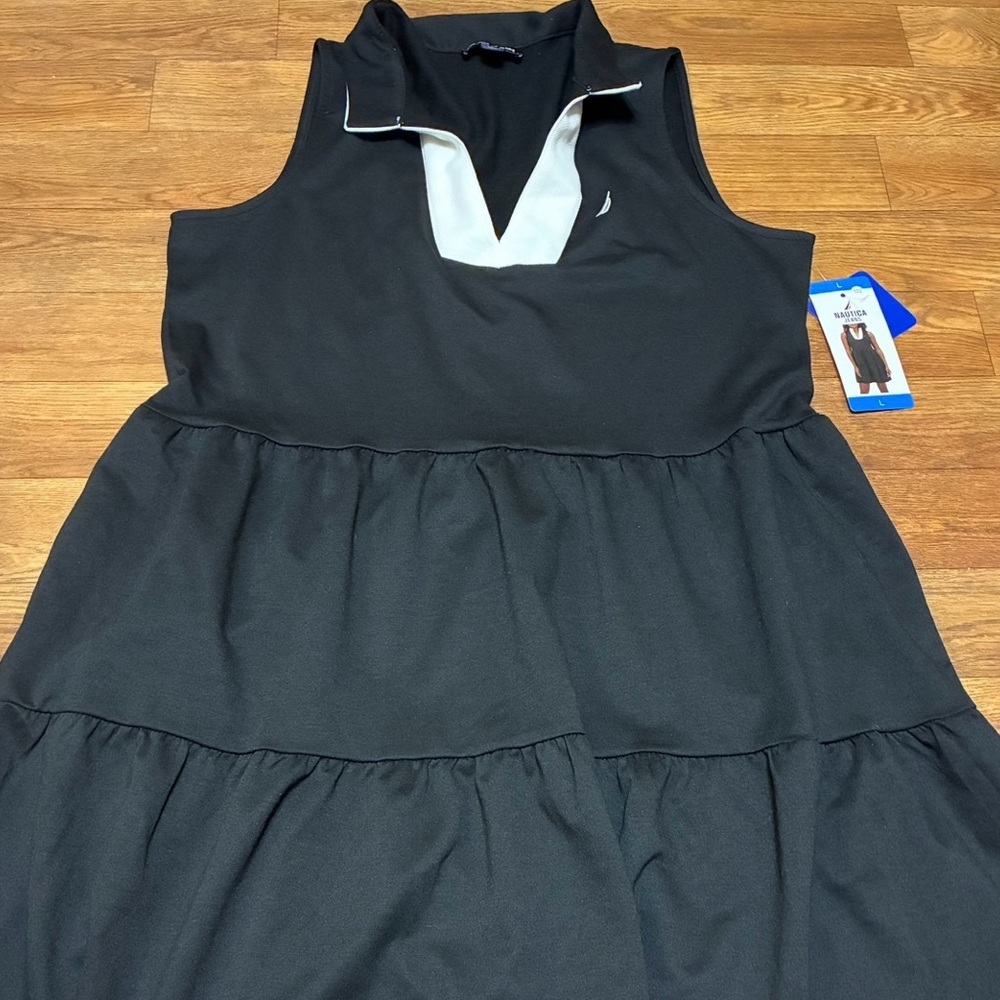 Women’s Natica Black and White Dress Size Large NWT